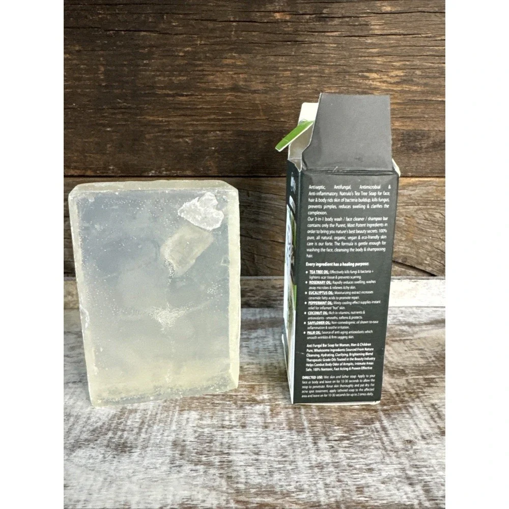 Natrulo Tea Tree Oil Soap Bar Face‎ & Body 4oz | MSRP = $13
